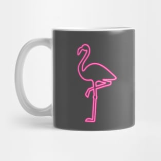 80's Gift 80s Retro Neon Sign Pink Flamingo Mug